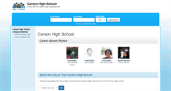 Desktop Screenshot of carsonhighschoolalumni.com